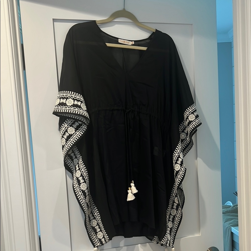 Tory Burch Black Bathing Suit Coverup